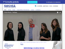Tablet Screenshot of clinicanovoa.es